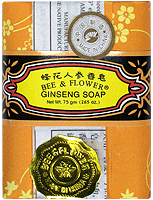 Bee & Flower Ginseng Soap 2.65oz is a natural ginseng based soap that works to lock in moisture and preserve your skin.