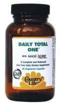 Daily Total One from Country Life is packed with vital vitamins and minerals for optimal daily maintenance..