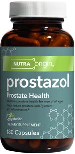 NutraOrigin's Prostate Health Supplement, Prostazol, is an advanced formula designed to maintain normal prostate size and provide natural protection to prostate cells..