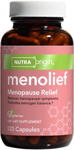 Menolief is a completely natural formula that relieves both the physical and emotional symptoms of menopause..