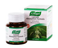 Special homeopathic triturations of mineral salts and Stinging Nettle in A. Vogel Calcium Absorption Formula help the absorption of calcium in our diet as well as its metabolism and assimilation..