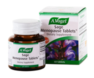 Each Sage Menopause Tablet contains 15 mg dried extract of organically grown Sage..