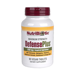 Grapefruit Seed Extract Defense Plus by Nutribiotics works to enhance immune system function and naturally fight infection, bacteria, and viruses..