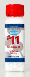 Natrum Sulphuricum from Standard Homeopathic for the alleviation of biliousness and vomiting..