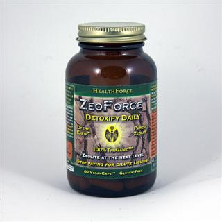 ZeoForce naturally holds a negative charge and will bond with toxins for safe and effective removal.  It can also be used externally for face & body masques, or added to your bath water for a detoxifying soak. Vegan Formula..