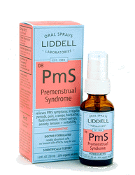 Liddell PMS Spray is a natural combination of herbs and homeopathic ingredients to help relieve symptoms of PMS including irregular menstruation and abdominal cramps. It eases mood swings, anxiety and irritabilty..