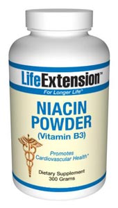 Niacin Powder (Vitamin B3)- Niacin is the only B vitamin that can be synthesized in the body from the amino acid tryptophan. In its coenzyme forms, niacin is crucial to energy transfer reactions,.