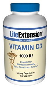 Vitamin D3 1000 IU-  Vitamin D is synthesized in the body from sunlight. But, due to the winter season, weather conditions, and sunscreen blockers, the body's ability to produce optimal vitamin D levels.
