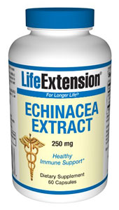 Echinacea Extract 250 mg- Echinacea is a wide-spectrum immu-nomodulator that modulates both innate and adaptive immune responses, helping ward off infectious agents and elicit free radicals..