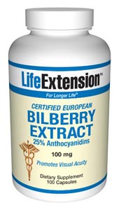 Certified European Bilberry Extract, 36% Anthocyanins, Promoting Visual Acuity..
