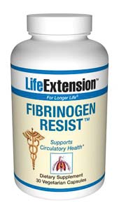 LifeExtension- Fibrinogen Resist - Studies indicate that excess fibrinogen is a strong predictive factor of mortality. This formula has a unique combination of enzymes and antioxidants to support cardiovascular health..