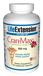Cran-Max 500 mg- Natural Health Urinary Tract  and Bladder Support.
