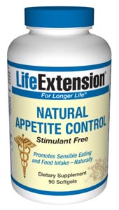 Stimulant Free Natural Appetite Control may be helpful to overweight adults desiring a dietary supplement aiding caloric restriction and satiety in their diet..