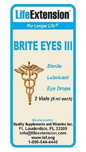Each box of Brite Eyes III contains two individual vials that provide five milliliters each. This type of packaging in two individual vials reduces the risk of bacterial contamination. And having two vials also makes it convenient for consumers to keep Brite Eyes III readily accessible at home, the office, purse, pocket, or other places where access to a soothing eye drop is needed..