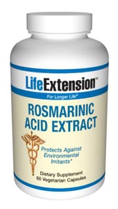 Rosmarinic Acid Extract- The herb Rosemary has a number of components found to be beneficial. Rosmarinic acid is a plant polyphenol derived from rosemary leaf. It is thought to have a number of health-promoting benefits..