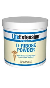 LifeExtension- D-Ribose Powder - People suffering from cardiac and other debilitating health problems often exhibit severely depleted cellular energy in heart and muscle tissue, which can greatly impair normal daily functions..