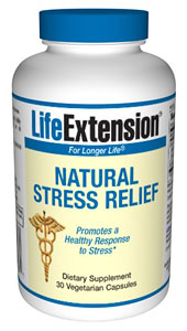 LifeExtension- Natural Stress Relief - L-theanine produces calming effects in the brain in ways that have been compared to meditation, massage, and aromatherapy. L-theanine induces relaxation without causing drowsiness..