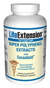 Super Polyphenol Extracts with CocoaGoldÂ contains a diverse blend of polyphenols Â including cocoa, apple, aronia, and green tea Â to support vascular health..