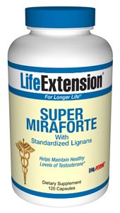 Super MiraForte with Standardized Lignans- Low levels of testosterone have been implicated in a host of  health problems. Maintaining normal testosterone levels is one of the most important steps men can take to regain their vitality..