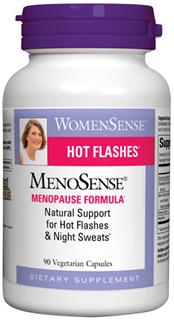 MenoSense is an all-natural formula designed to provide support for symptoms associated with menopause, such as hot flashes and night sweats..