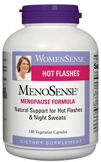 MenoSense is an all-natural formula designed to provide support for symptoms associated with menopause, such as hot flashes and night sweats..