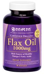 High quality Omega-3's through MRM's Organic Flax Oil is an amazing source of essential fatty acids..