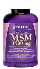 Maximum strength MSM for joint pain relief.