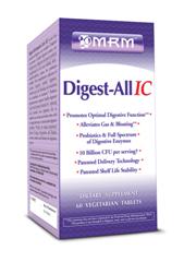 Digest All digests all! A great vegetarian, plant enzyme based product to aid digestion for every meal may help reduce inflammation in the intestines and alleviate symptoms of IBS..