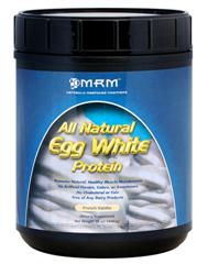 Muscle recovery with Vanilla flavored Egg Protein from MRM is a must for workouts, and easy on the stomach..