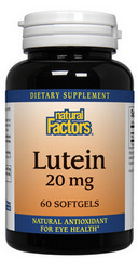 Natural Factors Lutein provides 20 mg of natural Lutein in a highly absorbable form derived from FloraGloÃÂÃÂ® Lutein (derived from marigold flowers) and is purified according to a patented process..