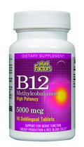 Vitamin B-12 Methylcobalamine is absorbed sublingually (under the tongue) and is the most active form of vitamin B12..