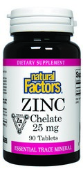 Natural Factors Zinc Chelate supports our bodyÃÂÃÂs natural defenses and is essential for healthy skin. It is needed for many hormones and supports a healthy reproductive system, hence it is also important for prostate health..