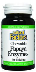 Chewable Papaya enzyme tablets are a delicious source of beneficial enzymes for supporting digestion..