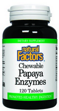 Chewable Papaya enzyme tablets are a delicious source of beneficial enzymes for supporting digestion..