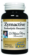 Dr. Michael Murray's formula Zymactive Proteolytic Enzyme support overall health including joint, tissue and immune support..