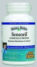 Sensoril is clinically proven to help inhibit fatigue, tension and exhaustion often associated with everyday stress..