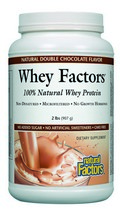 Natural Factors Whey Factors is a high quality, low carbohydrate protein powder with a high biological value..