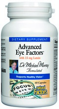 Advanced Eye Factors provides comprehensive nutritional support for eye health and potent antioxidants..