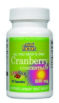 Natural Factors Cranberry Extract with CranRich is an all natural proprietary product manufactured from the whole Cranberry (not just the juice) that is clinically proven to be effective to promote a healthy urinary tract..