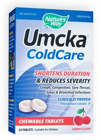 Umcka Cold Care shorten the duration and reduce severity of symptoms associated with the common cold and throat/sinus/bronchial infections..