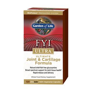 FYI ULTRA is the ultimate joint and cartilage formula, providing clinically studied amounts of glucosamine, along with turmeric, pomegranate, selenium, and other carefully selected natural antioxidants that assist the bodyÂs response to everyday wear and tear and support joint and connective tissue health.