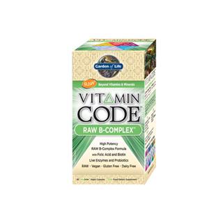 Garden of LifeÃÂÃÂs RAW B-Complex is a comprehensive, whole-food, multi-nutrient formula made with RAW Food-Created Nutrients for targeted delivery of vitamins B1, B2, B3, B5, B6, B12, folic acid and Biotin, as well as choline, PABA and inositol..