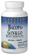 Planetary Herbals Bacopa-Ginkgo Brain Strength features concentrated and standardized extracts of bacopa and Ginkgo biloba. These are combined with other classic Ayurvedic herbs traditionally renowned for their ability to support mental acuity..