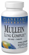 Premier mullein and wild cherry bark compound, Mullein Lung Complex formulated by Planetary Formulas is exceptional botanical support for the lungs and respiratory system..