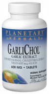 Research suggests that garlic supports normal cholesterol levels. Planetary Herbals GarliCholÂ is specially prepared by a patented 'no heat' process which protects the valuable compound allicin. The enteric-coating process further insures that the allicin potential is not destroyed by stomach acid. Each tablet is guaranteed to yield 6,000 mcg of allicin..