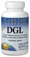 Licorice DGL Deglycyrrhizinated Chewable Tablets  promotes a healthy stomach lining and supports healthy intestinal flora..