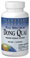 Dong quai is one of the most relied upon herbs worldwide to support a healthy female cycle. Used to build blood and promote pelvic circulation, it has remained one of the premier tonifiers of Chinese herbalism for more than 1000 years. Planetary Herbals Full Spectrum.