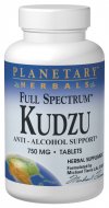 The roots and flowers of the common kudzu (Pueraria lobata) have been used historically in China for anti-alcohol support. Planetary Herbals Full Spectrum
Kudzu provides the roots, flowers, and a high potency standardized extract to deliver a full spectrum of kudzu's constituents and benefits. In China, kudzu is also used to support winter health and relax tightness and spasms of the neck and shoulders..