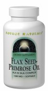 Source Naturals Flaxseed-Primrose Oil provides both <I>omega</I>-3, <I>omega</I>-6, and <i>omega</i>-9 essential fatty acids (EFA's). EFA's act as precursors to molecules such as prostaglandins, thromboxanes and leukotrienes, which help regulate cellular function. EFA's have been shown to play a role in blood pressure maintenance, sustaining healthy skin and providing nutritional support during women's cycles. 

Flaxseed oil, a rich vegetable source of <I>alpha</I>-linolenic acid (ALA), and evening primrose oil, a natural source of <I>gamma</I>-linolenic acid (GLA), provide a potent combination of EFA's..