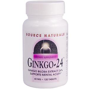 Ginkgo-24 is a standardized concentration of prime quality Ginkgo biloba leaves. The extraction yields 24% ginkgo flavoneglycosides (the key nutrients) from a 50 to 1 concentration.  The Gingko biloba tree has survived for over 200 million years, virtually unchanged- the Earth's oldest living species of tree.  Gingko biloba is the subject of extensive scientific research, and is used worldwide as an herbal supplement..